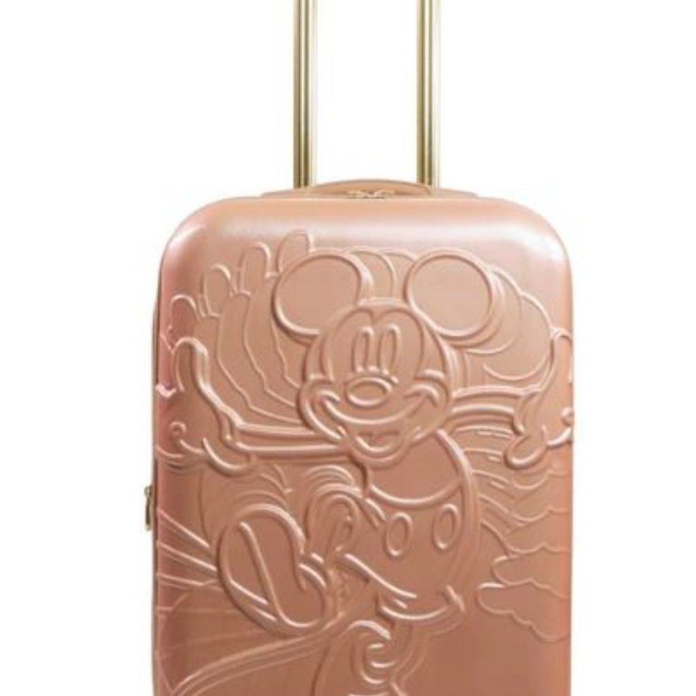 NWT Disney Embossed Running Mickey Mouse 30" Hardcase w/ spinner -  Rose Gold
